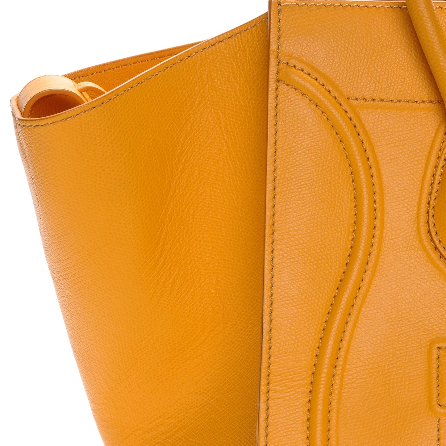 Grained Calfskin Medium Phantom Luggage Yellow