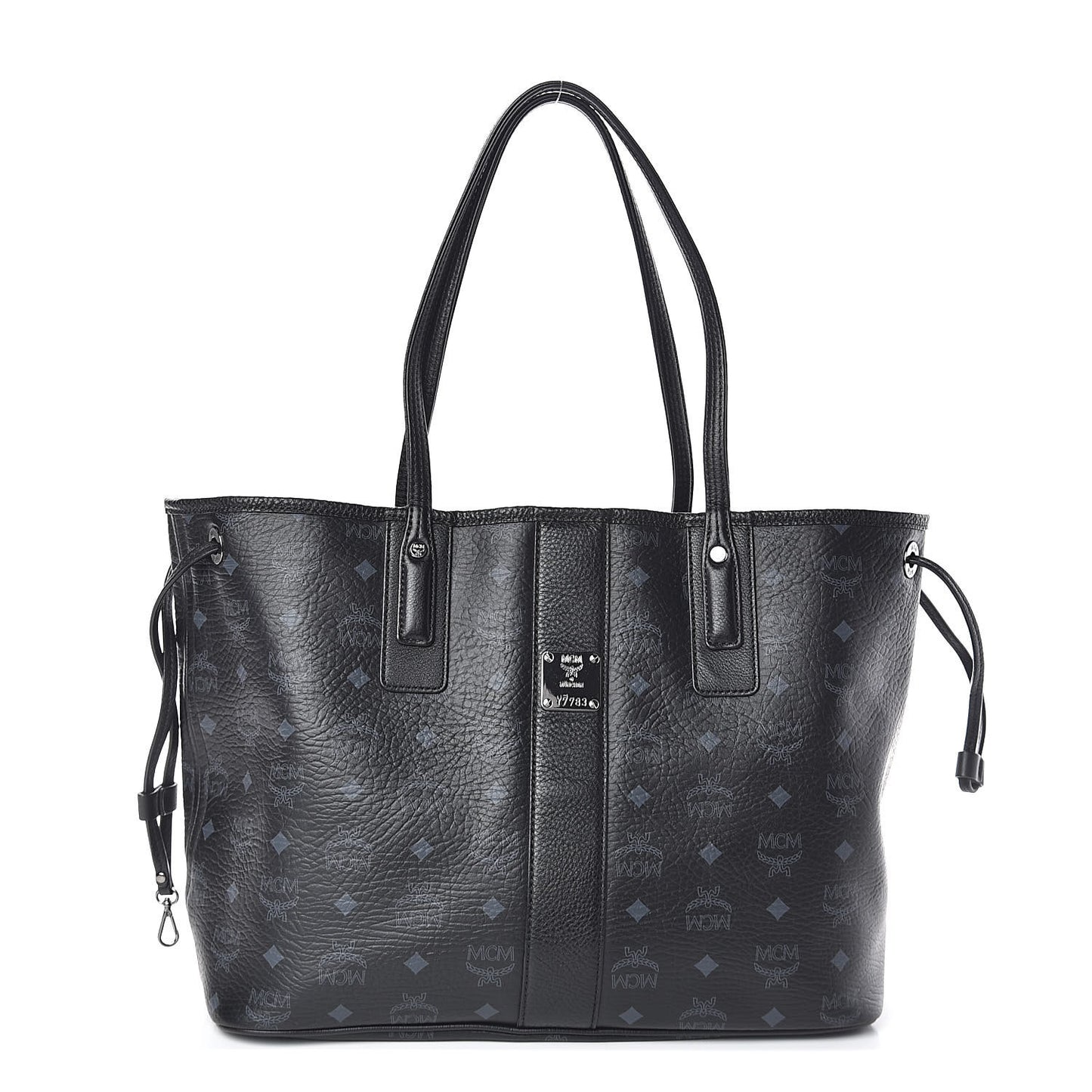 Visetos Medium Liz Reversible Shopper Tote Black