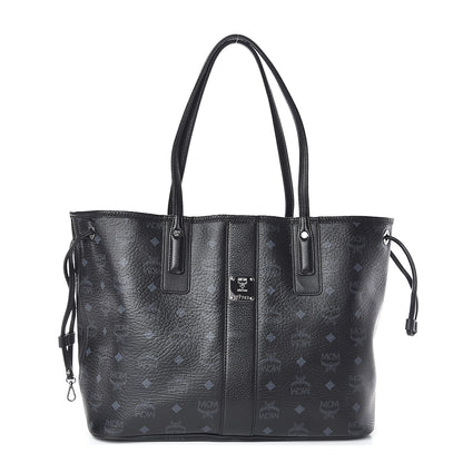 MCM Visetos Medium Liz Reversible Shopper Tote Black 1 of 15
