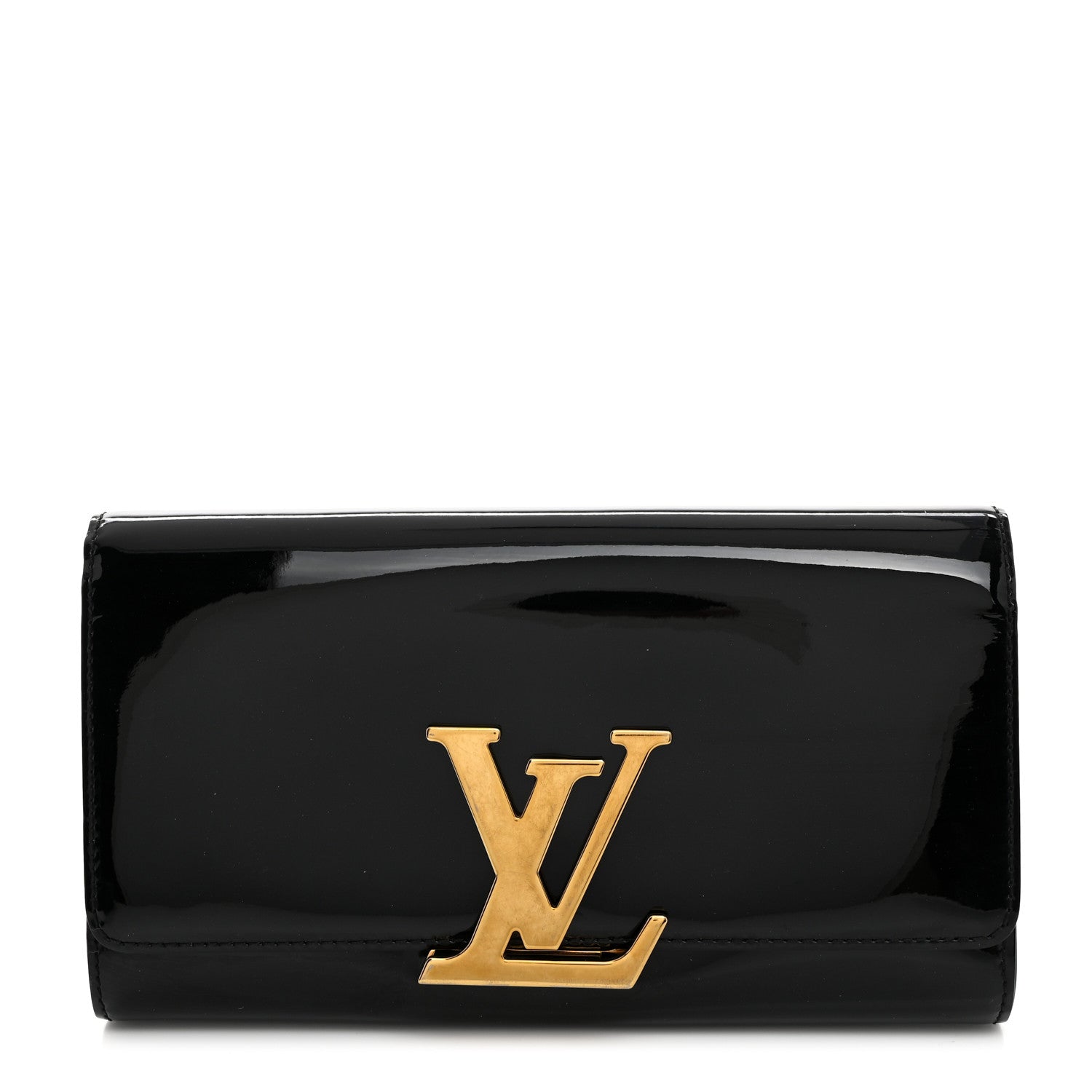 Louis Vuitton Patent Louise Clutch Black 1 of 8