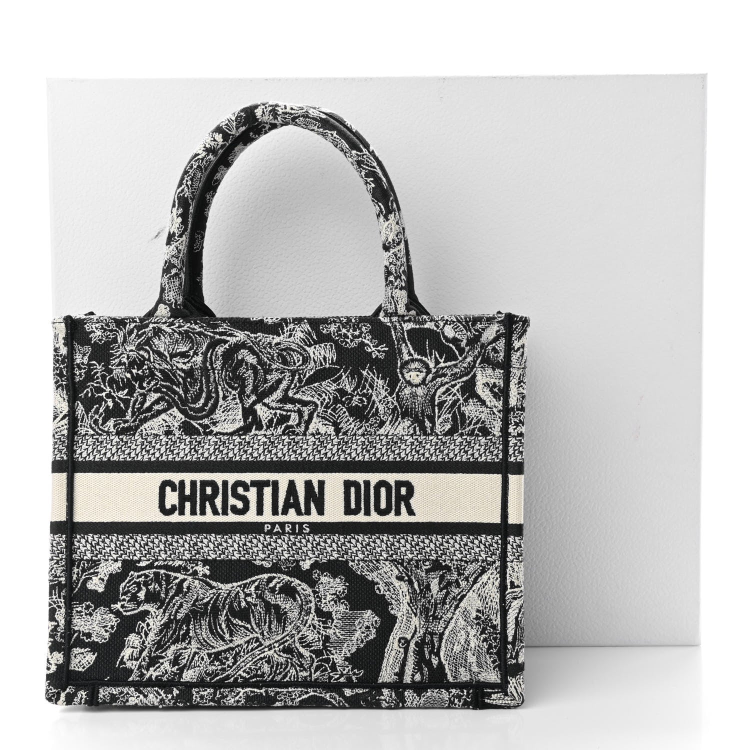Christian Dior Canvas Embroidered Small Dioriviera Toile De Jouy Book Tote Blue 11 of 11