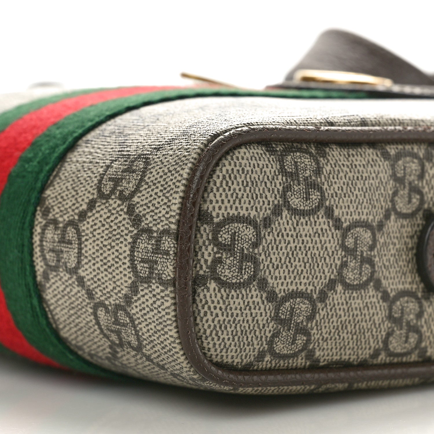 Gucci GG Supreme Monogram Web Mini Ophidia Messenger Brown 10 of 10