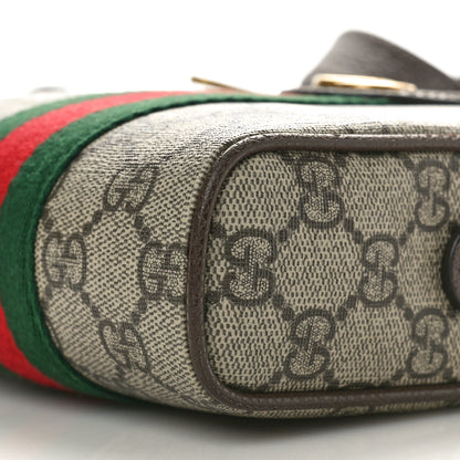 Gucci GG Supreme Monogram Web Mini Ophidia Messenger Brown 10 of 10