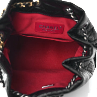 Chanel Aged Calfskin Quilted Small Gabrielle Backpack Black 5 of 9