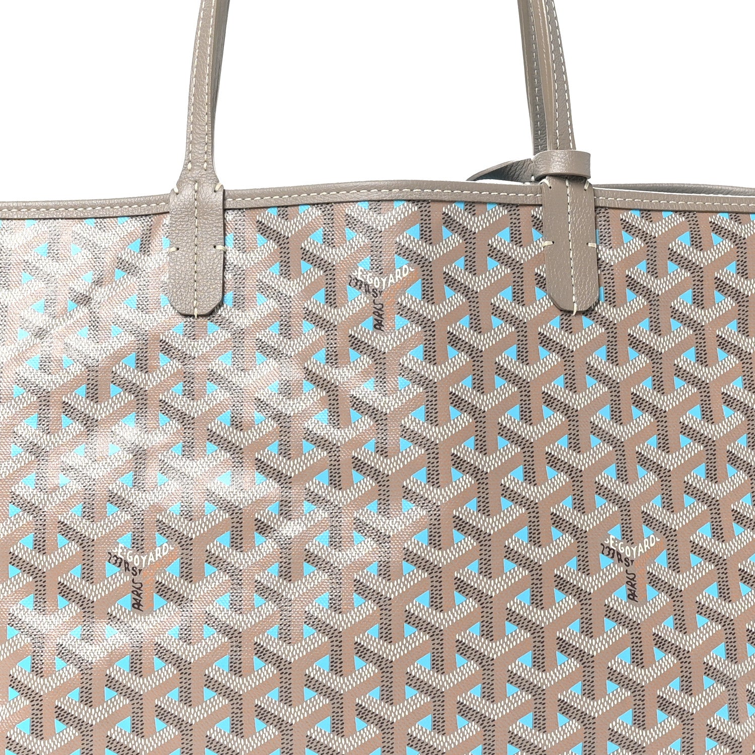 Goyard Goyardine Saint Louis Claire Voie PM Grege Turquoise 9 of 11