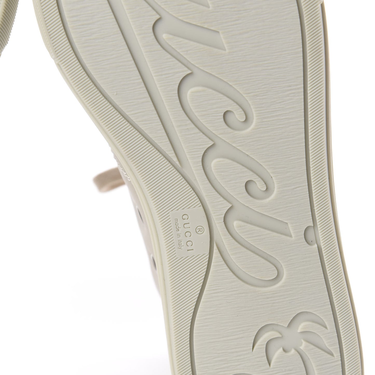 Calfskin Womens High Top Sneakers 39.5 Mystic White