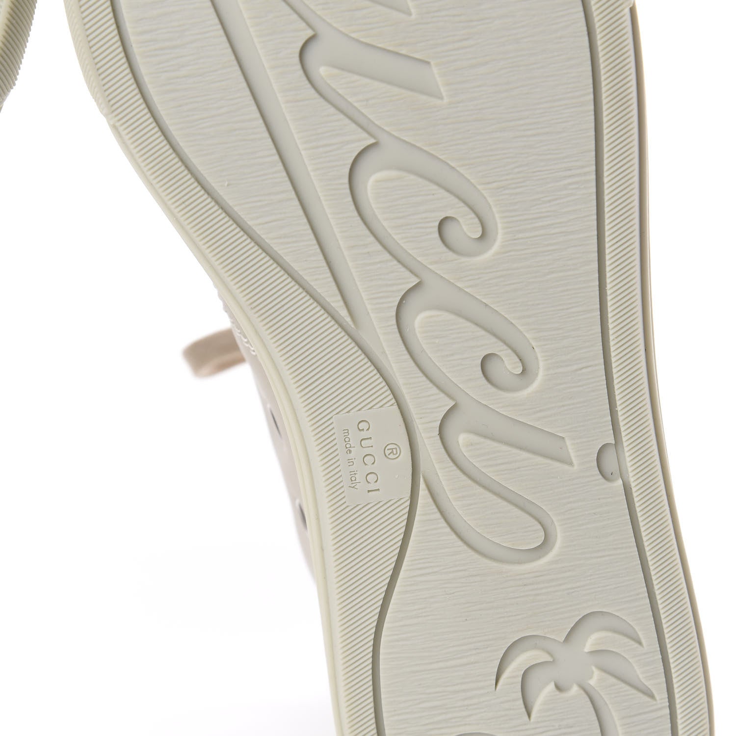 Gucci Calfskin Womens High Top Sneakers 39.5 Mystic White 6 of 6