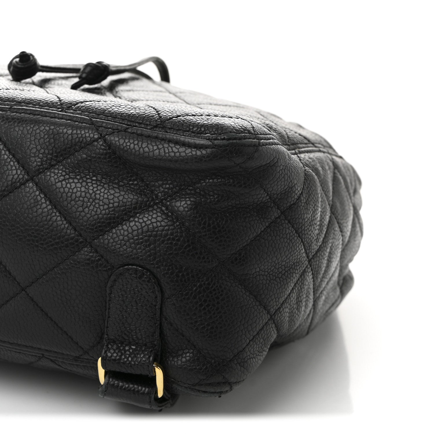 Chanel Caviar Quilted Drawstring Backpack Black 10 of 12