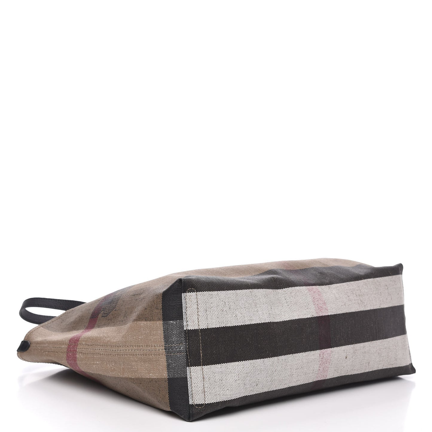 Coated Canvas Mega Check Medium Doodle Tote Black