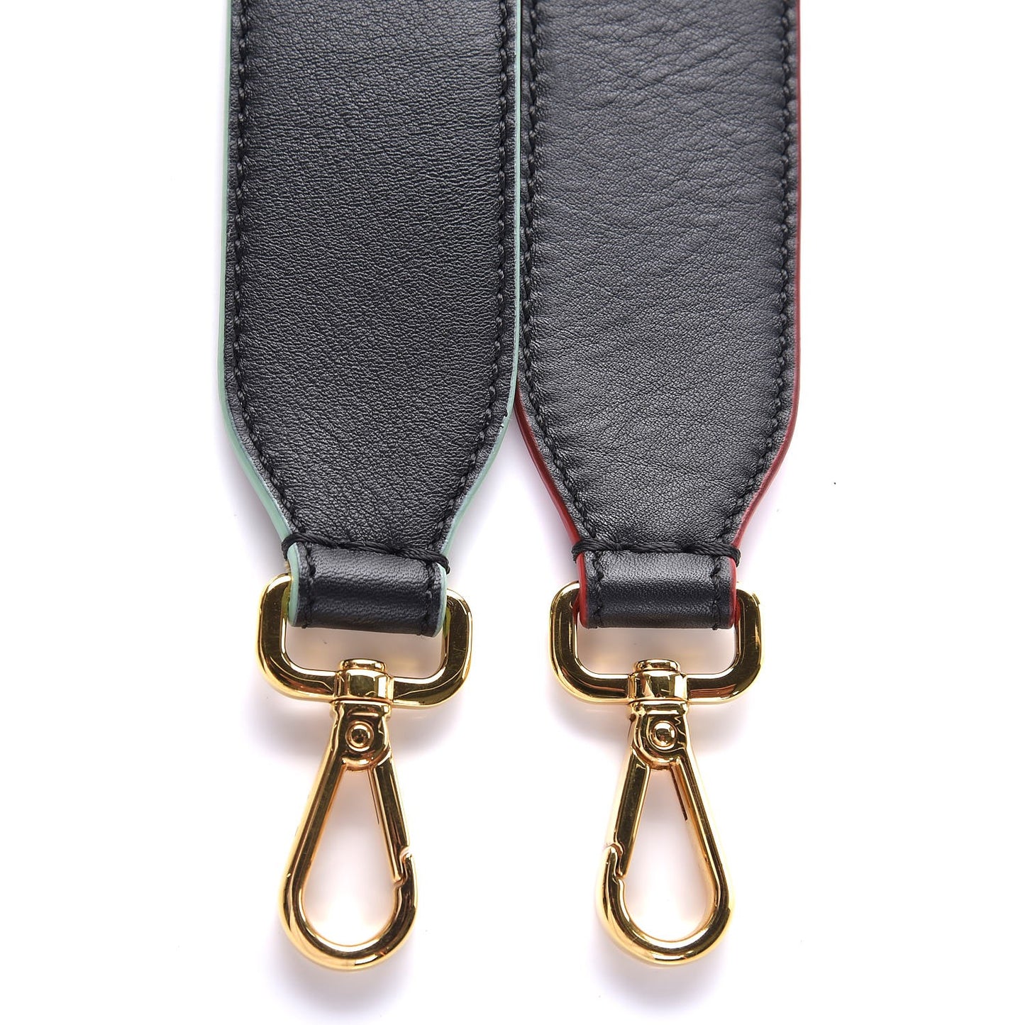 Vitello Dolce Tri-Color Buttoned Strap You Black Peonia Cuoio