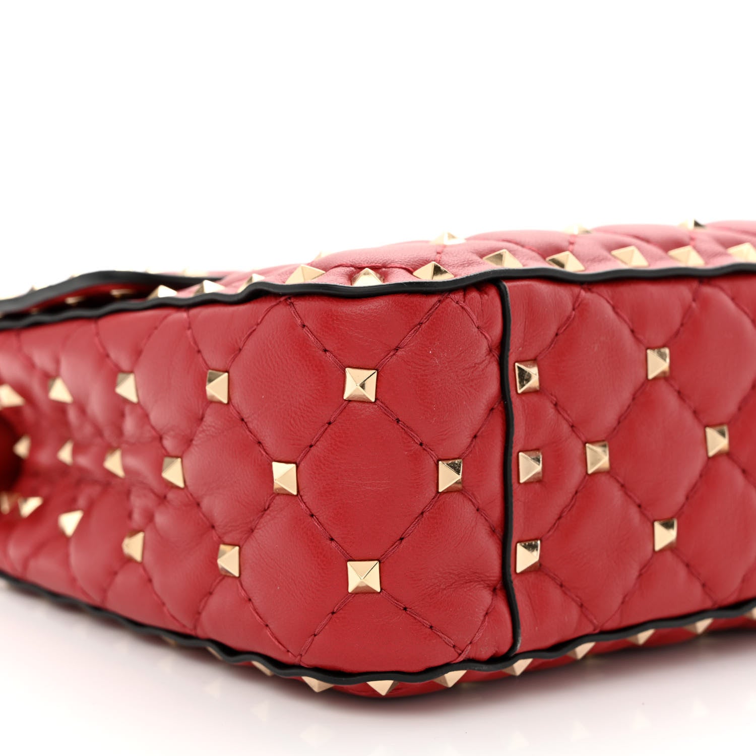 Valentino Garavani Nappa Medium Rockstud Spike Shoulder Bag Rosso Valentino 8 of 12