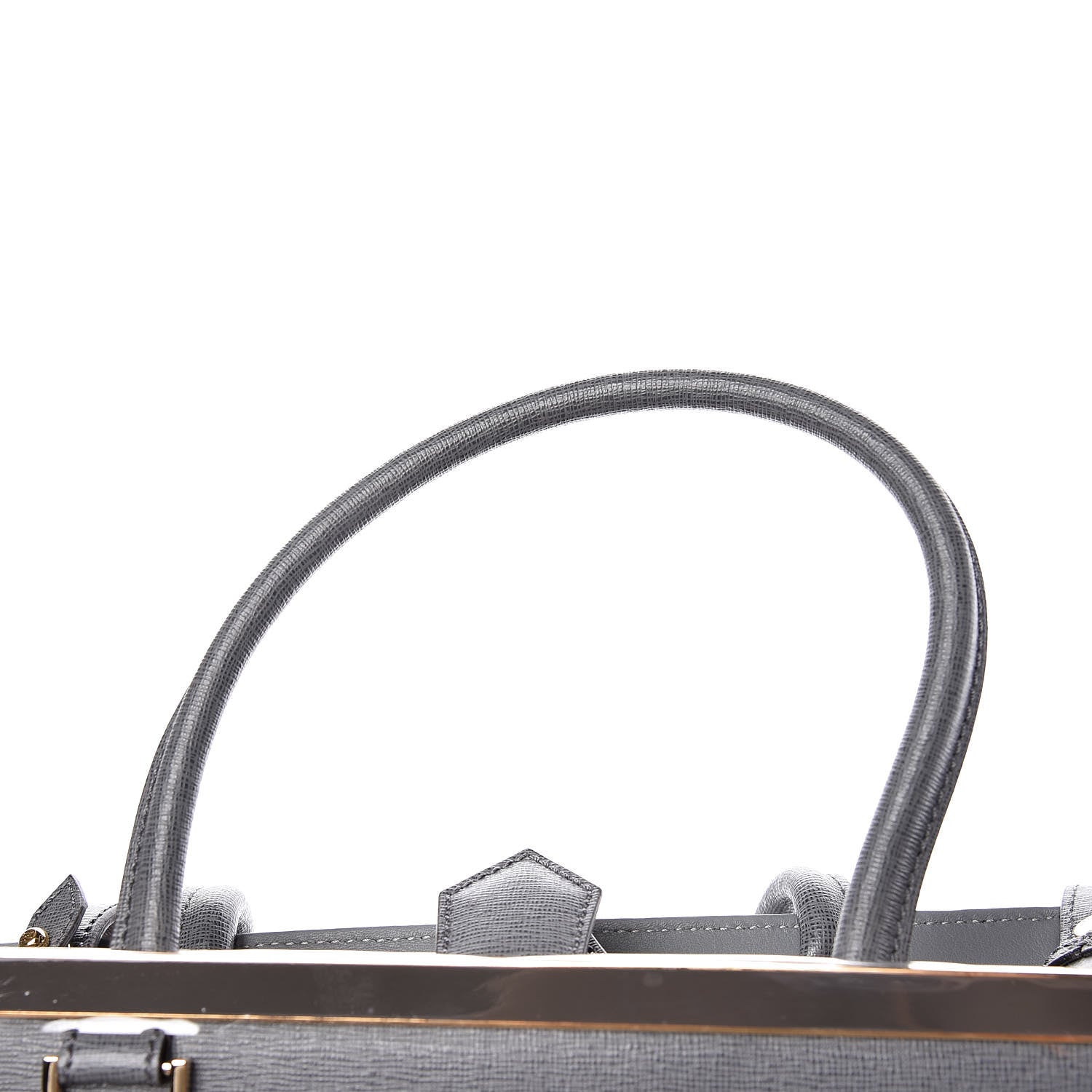 Fendi Vitello Elite Flamingo Regular 2Jours Tote Grigio Grigio Chiaro 10 of 11