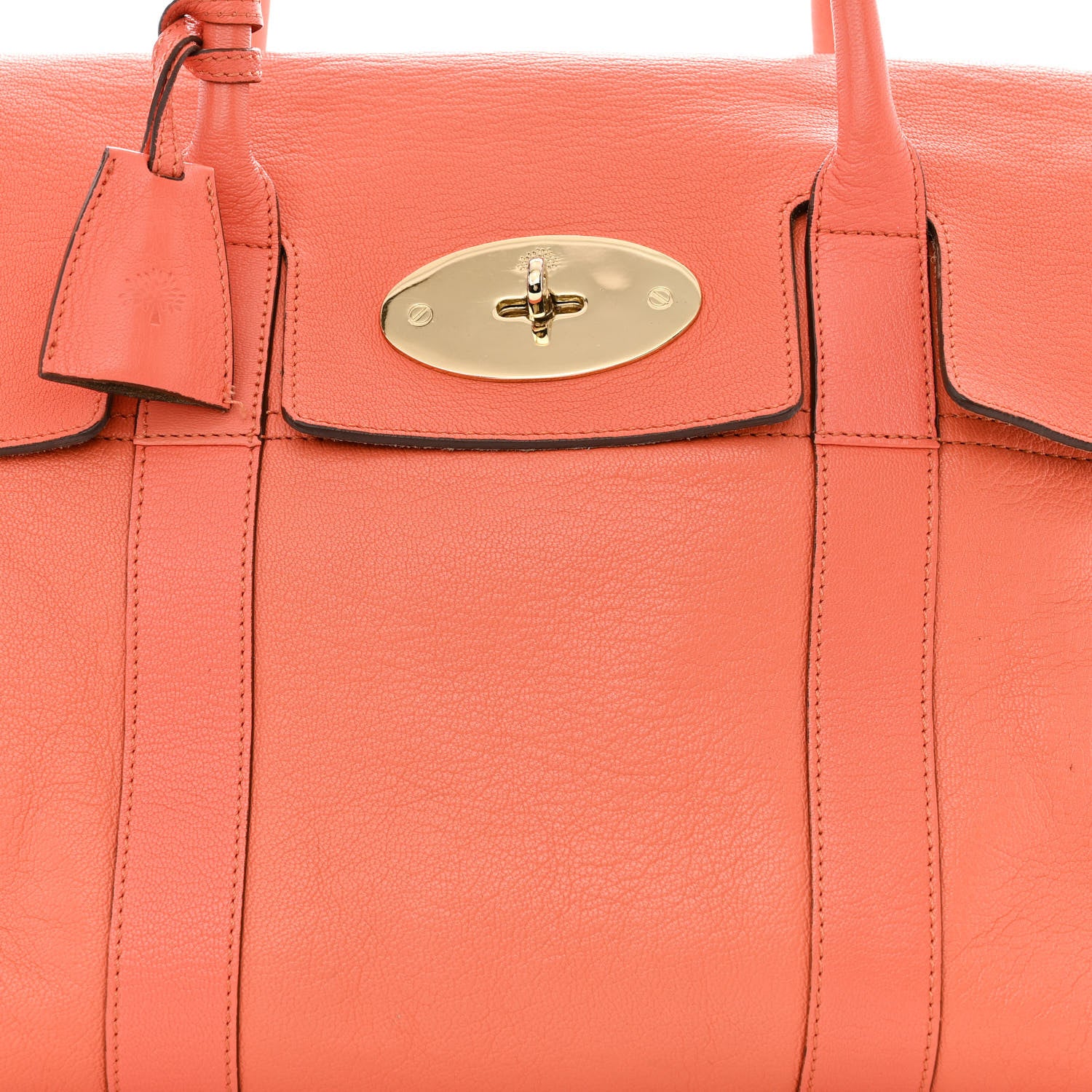 Mulberry Natural Leather Bayswater Coral 10 of 14
