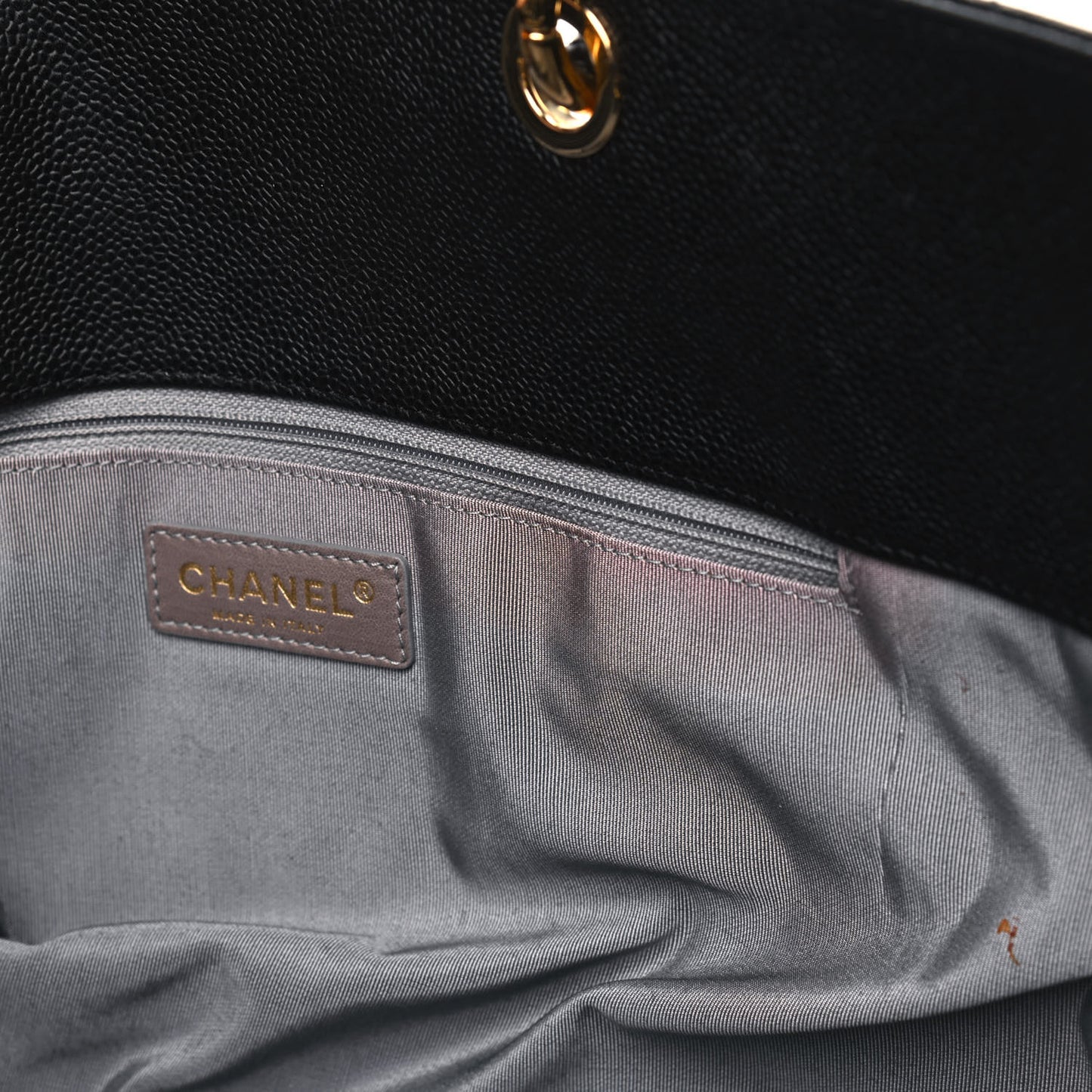 Soft Caviar Quilted CC Timeless Tote Black