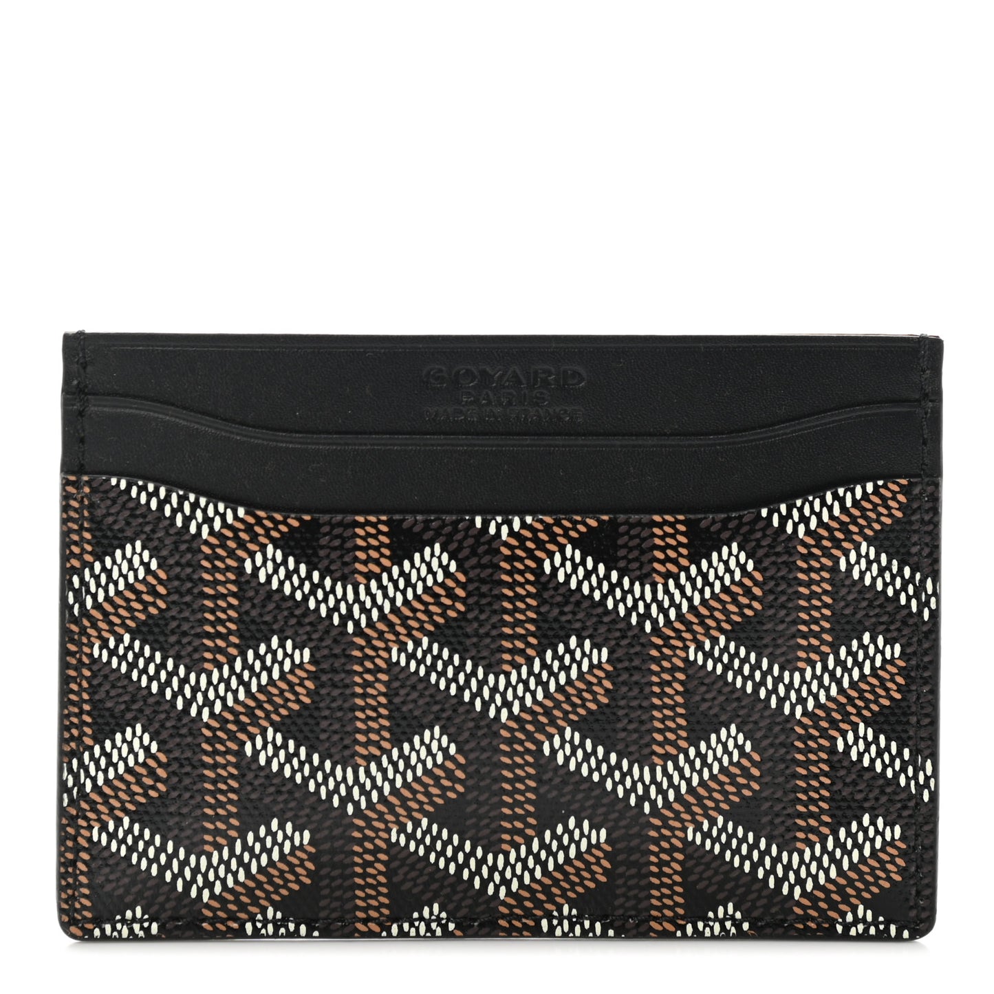 Goyardine Saint Sulpice Card Holder Black
