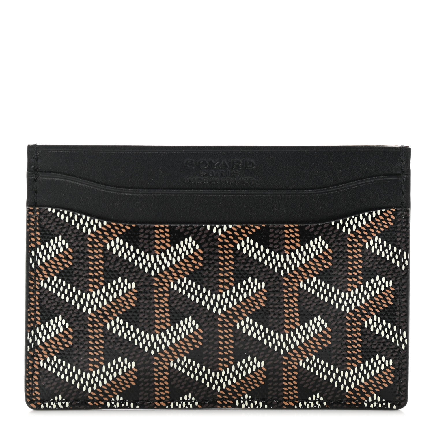 Goyard Goyardine Saint Sulpice Card Holder Black 1 of 8