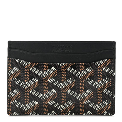 Goyard Goyardine Saint Sulpice Card Holder Black 1 of 8