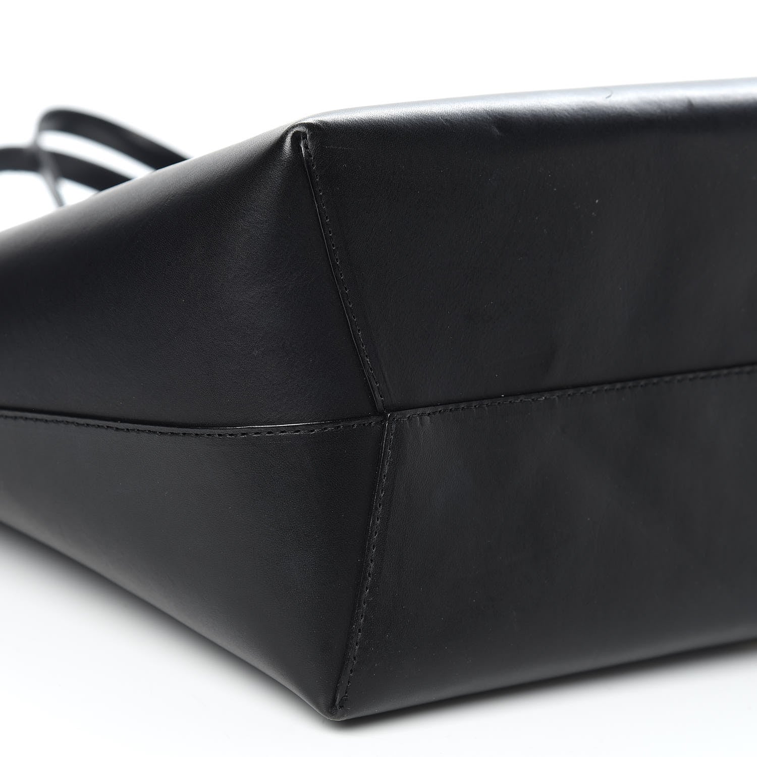 Mansur Gavriel Calfskin Large Shopping Tote Black Flamma 7 of 17