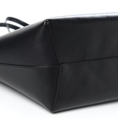 Mansur Gavriel Calfskin Large Shopping Tote Black Flamma 7 of 17
