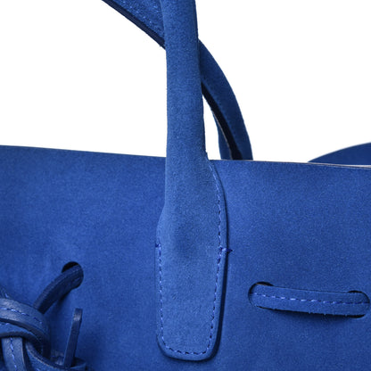 Mansur Gavriel Suede Sun Bag Sea Blue 14 of 15