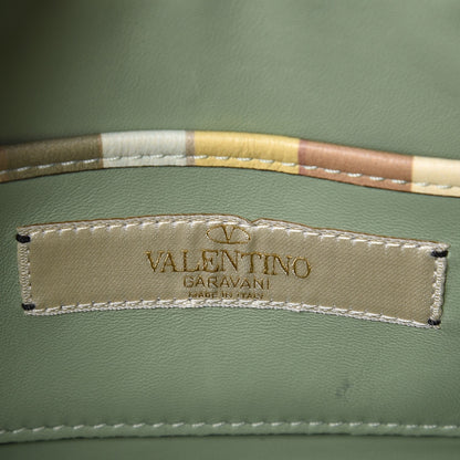 Valentino Garavani Vitello Native Couture 1975 Rockstud Camera Crossbody Bag Green Multicolor 6 of 7