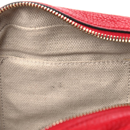 Gucci Pebbled Calfskin Small Soho Disco Bag Tabasco Red 5 of 9