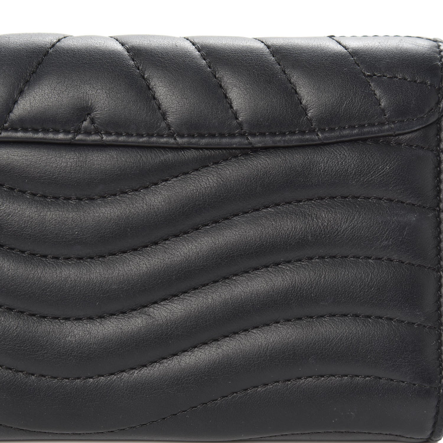 Louis Vuitton Calfskin New Wave Long Wallet Black 11 of 13