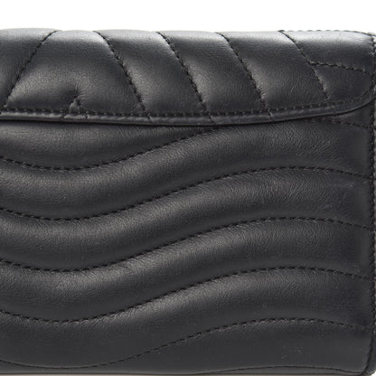 Louis Vuitton Calfskin New Wave Long Wallet Black 11 of 13