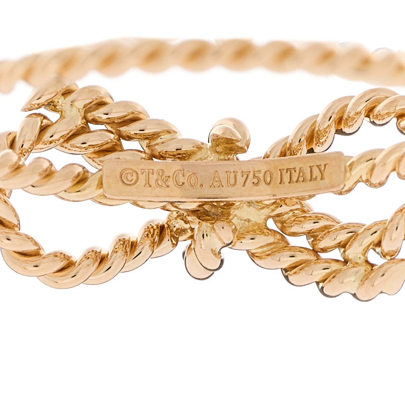 アクセサリー Tiffany & Co. Bow Ring Rose Gold Tiffany 18K Rose Gold Twist Bow Ring 57 8 1298069 – FASHIONPHILE