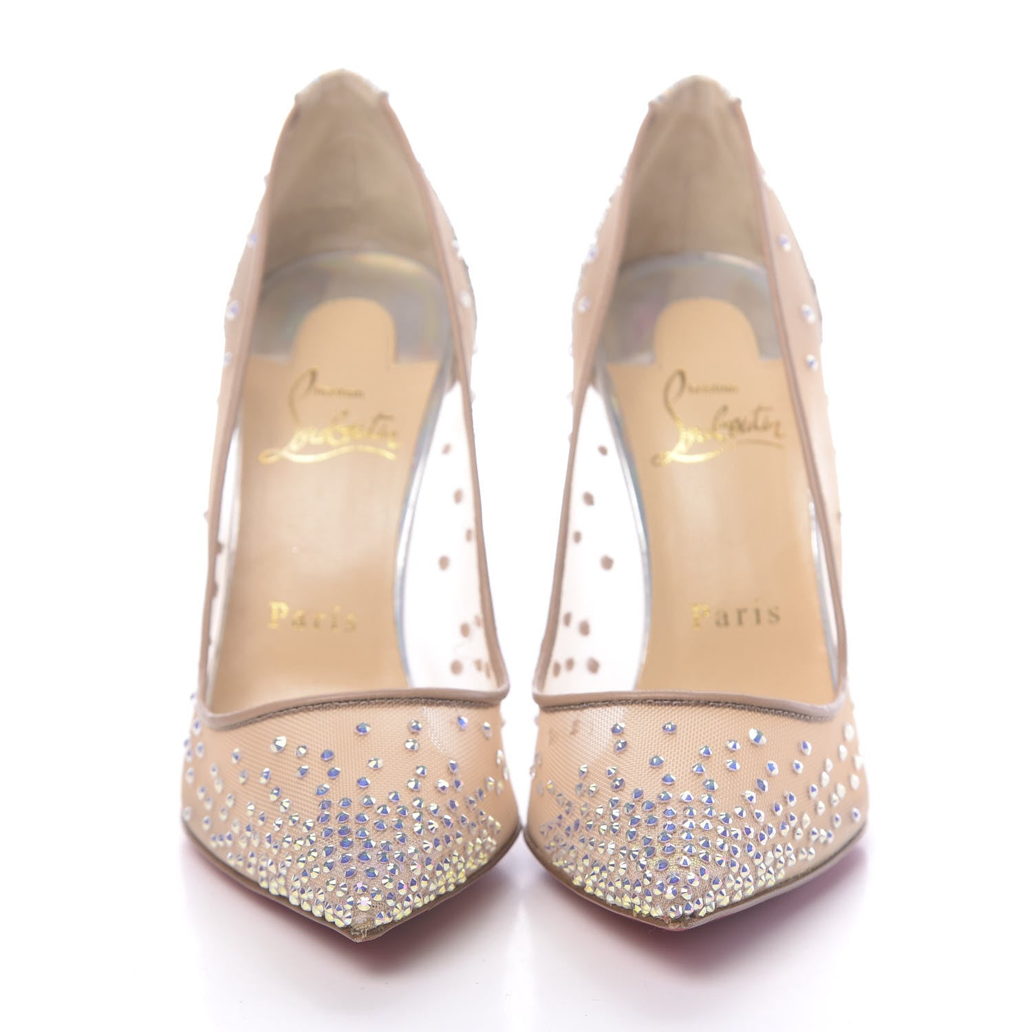 Christian Louboutin Crystal Strass Follies 100 Pumps 37 Crystal 2 of 9