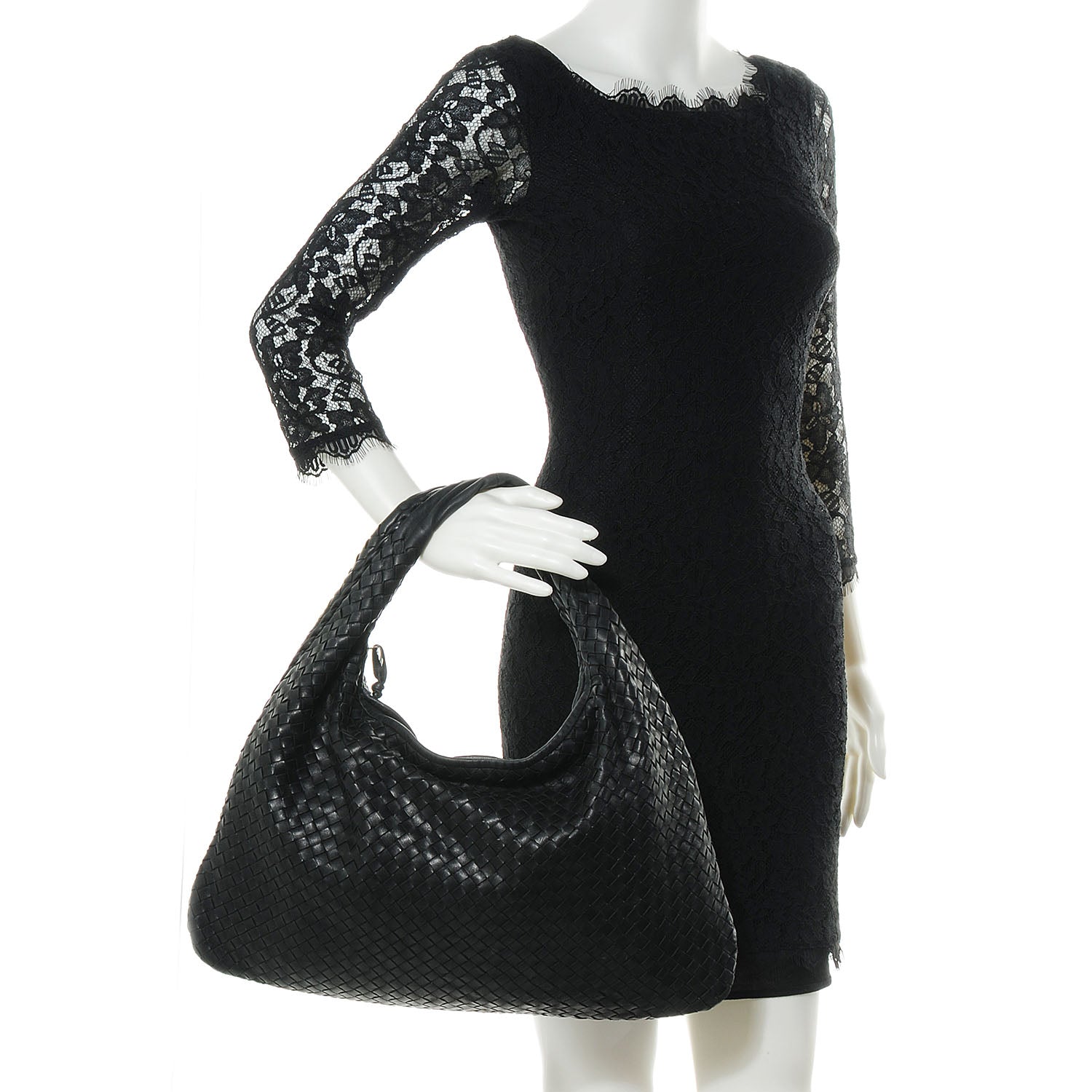 Bottega Veneta Nappa Intrecciato Large Veneta Hobo Nero Black 2 of 10