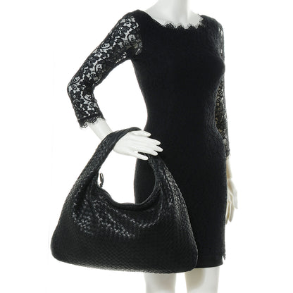 Bottega Veneta Nappa Intrecciato Large Veneta Hobo Nero Black 2 of 10