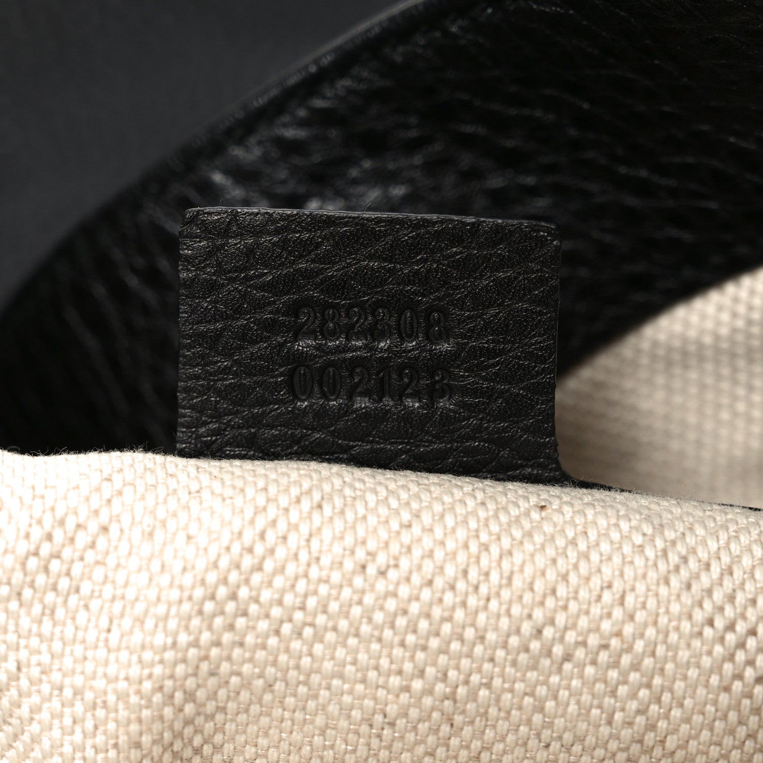 Gucci Pebbled Calfskin Large Soho Shoulder Bag Black 7 of 11