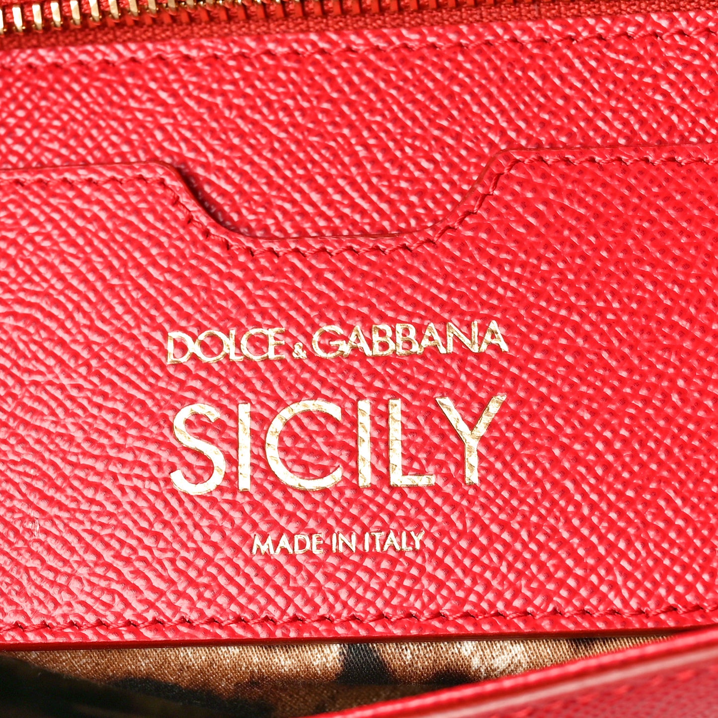 DOLCE GABBANA Dauphine Medium Miss Sicily Satchel Dark Red