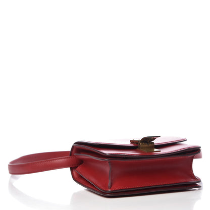 Celine Smooth Calfskin Small Classic Box Flap Bag Red 17 of 26