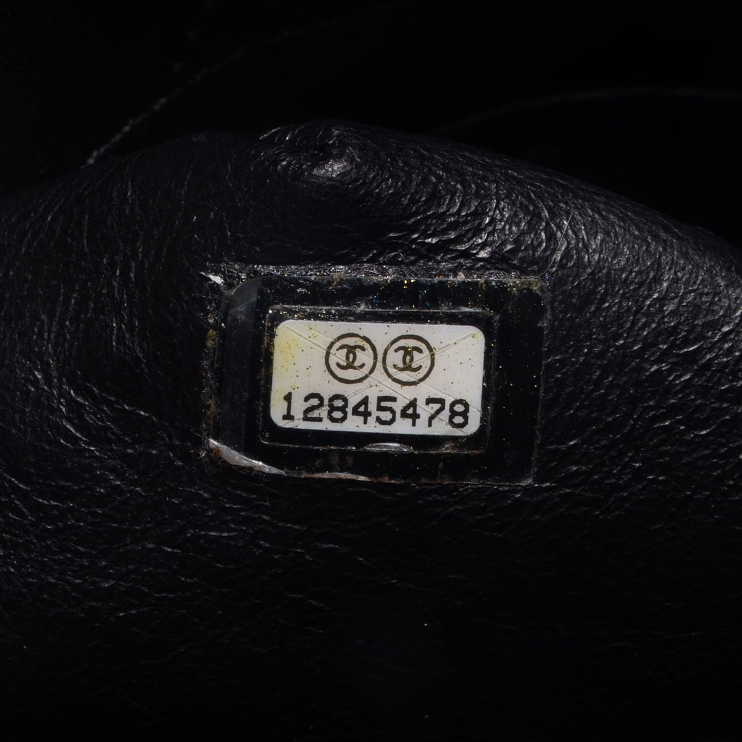 Patent Upside Down Flap Bag Black
