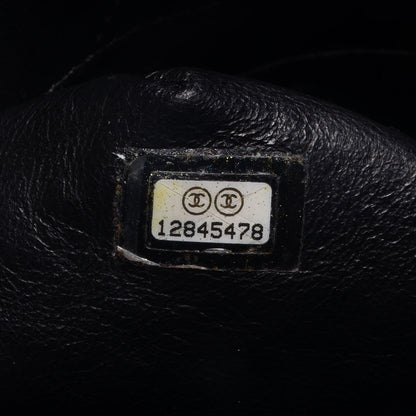 Chanel Patent Upside Down Flap Bag Black 7 of 8