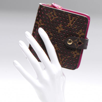 Louis Vuitton Monogram Perforated Compact Zipped Wallet Fuchsia 2 of 7