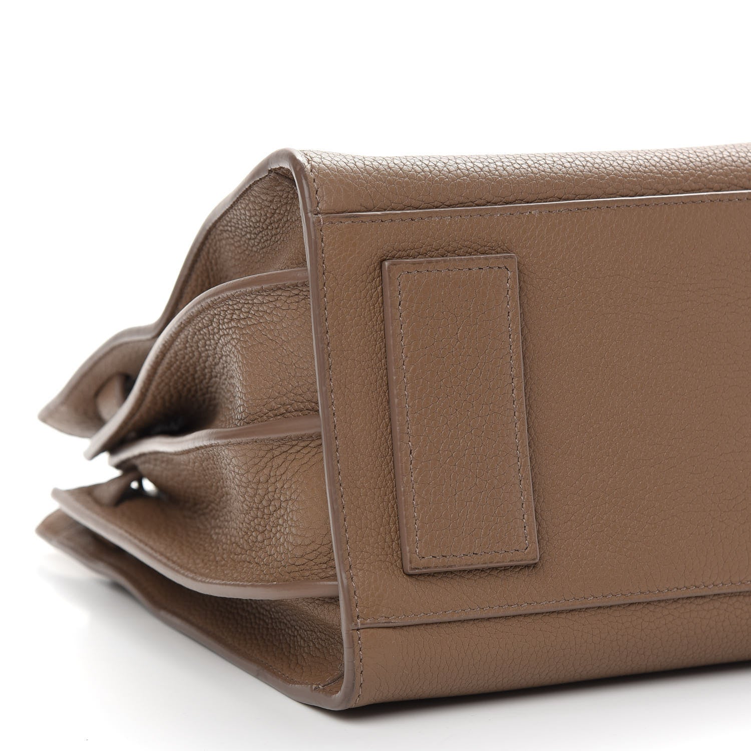 Saint Laurent Grained Calfskin Small Supple Sac De Jour Taupe 6 of 8