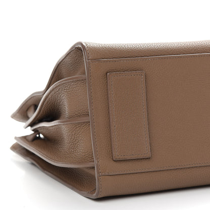 Saint Laurent Grained Calfskin Small Supple Sac De Jour Taupe 6 of 8