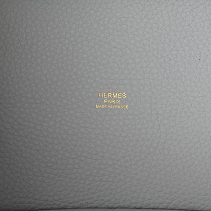 Hermes Taurillon Clemence Picotin Lock 18 PM Bleu Pale 6 of 11