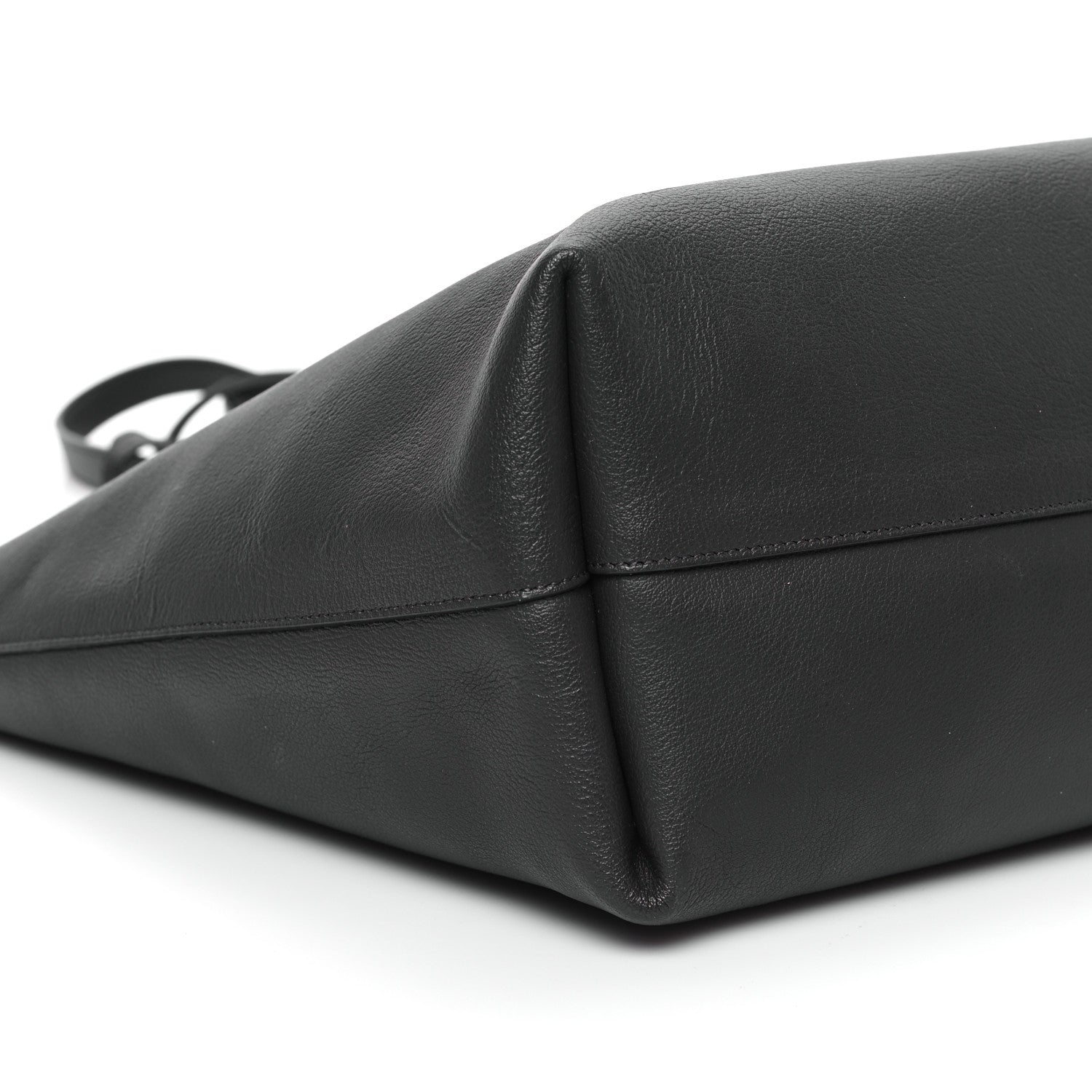 Saint Laurent Calfskin Large Shopping Tote Coal 10 of 11