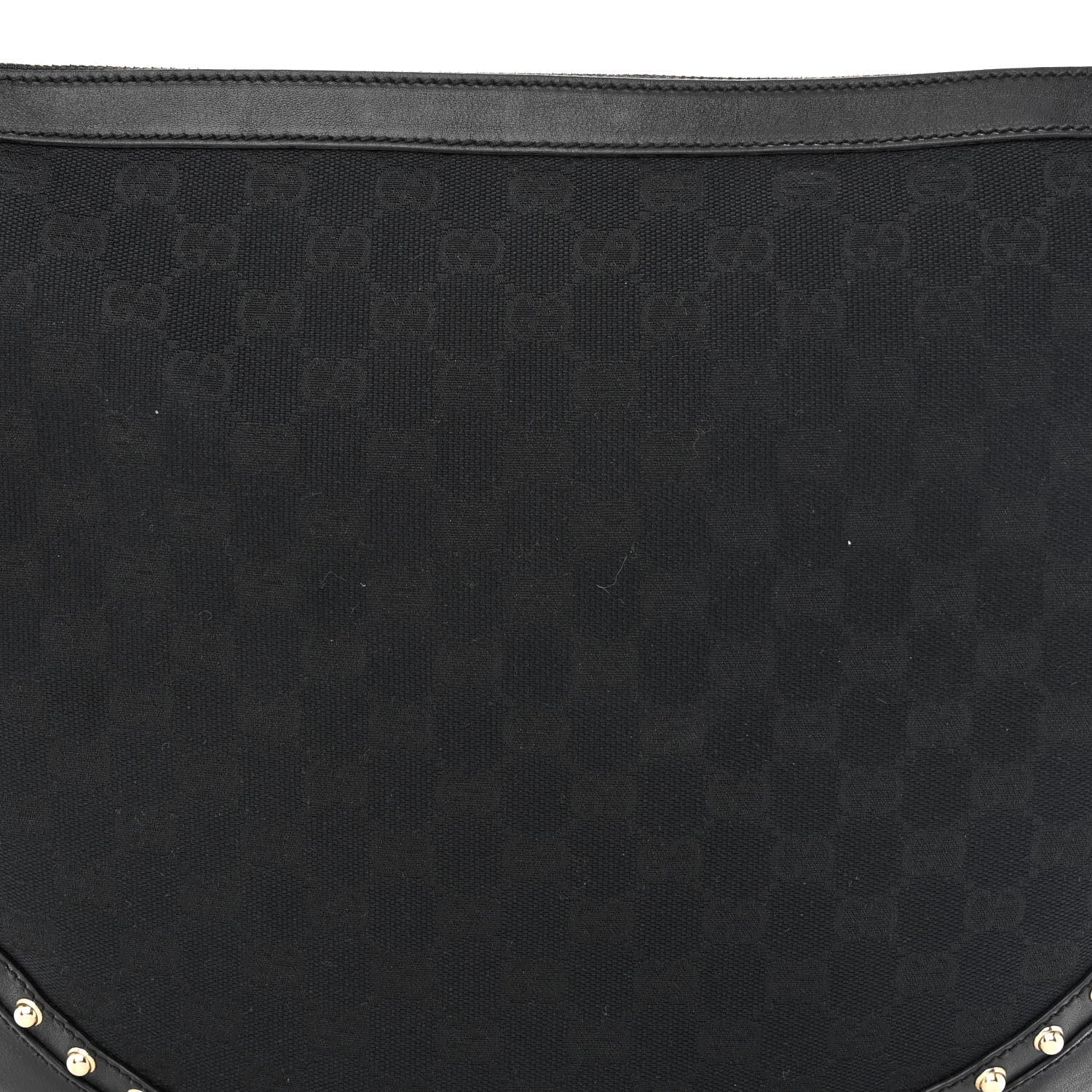 Gucci Monogram Pelham Studded Shoulder Bag Black 8 of 10