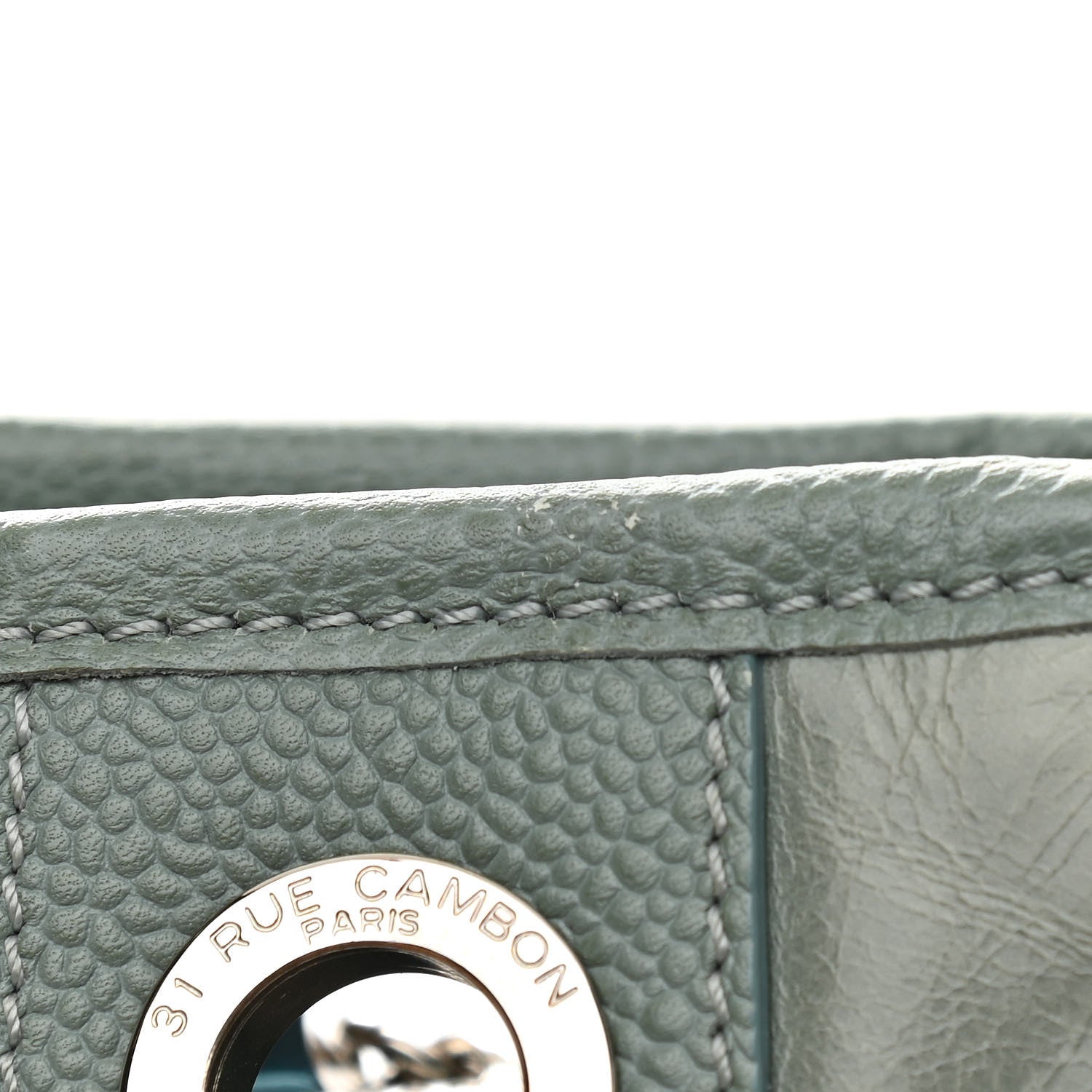 Chanel Glazed Calfskin Mini Deauville Tote Green 10 of 12