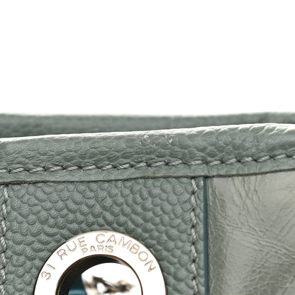 Chanel Glazed Calfskin Mini Deauville Tote Green 10 of 12