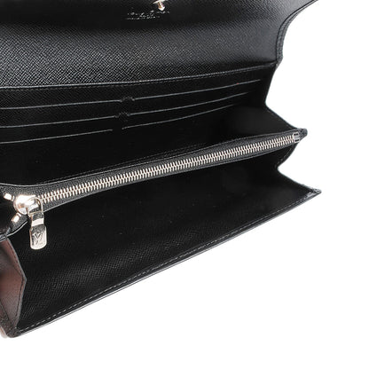 Louis Vuitton Epi Sarah Wallet Black 5 of 7