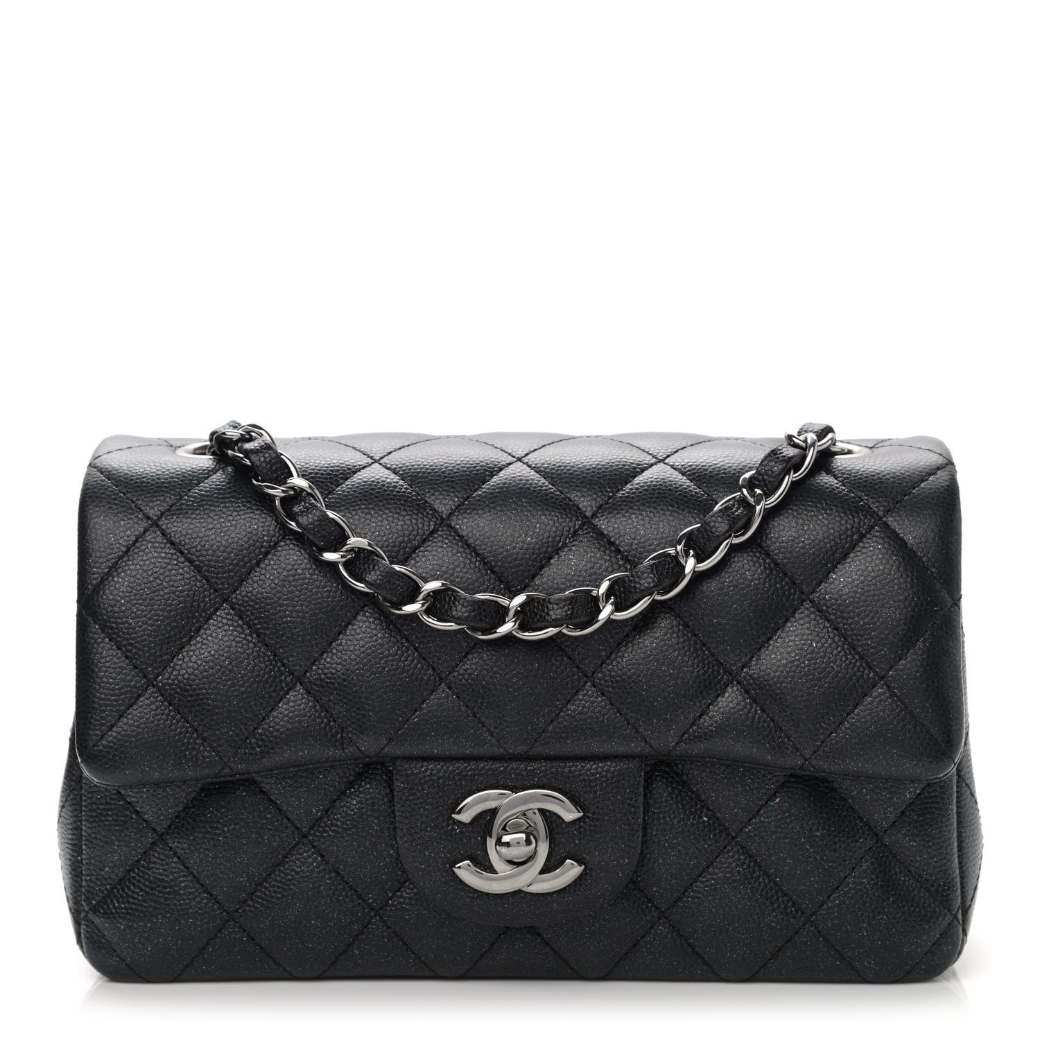 Chanel Iridescent Caviar Quilted Mini Rectangular Flap Black 1 of 11