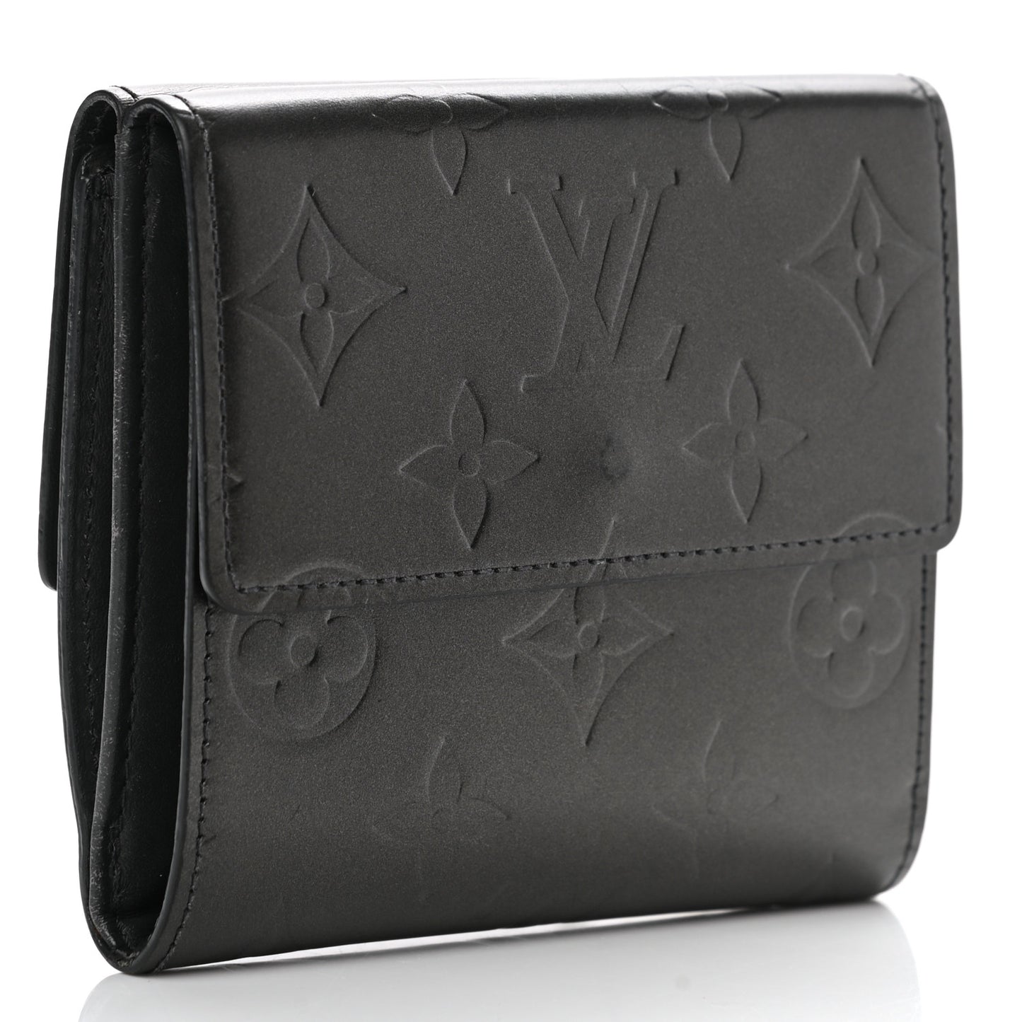 Mat Monogram Elise Wallet Black