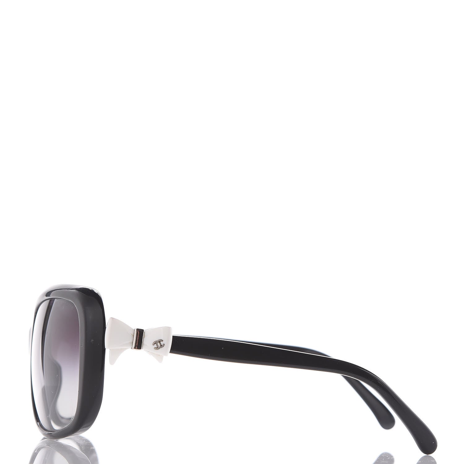 Chanel CC Bow Sunglasses 5171 Black White 2 of 9