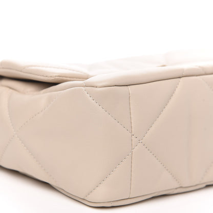 Chanel Goatskin Quilted Large 19 Flap Beige 8 of 11